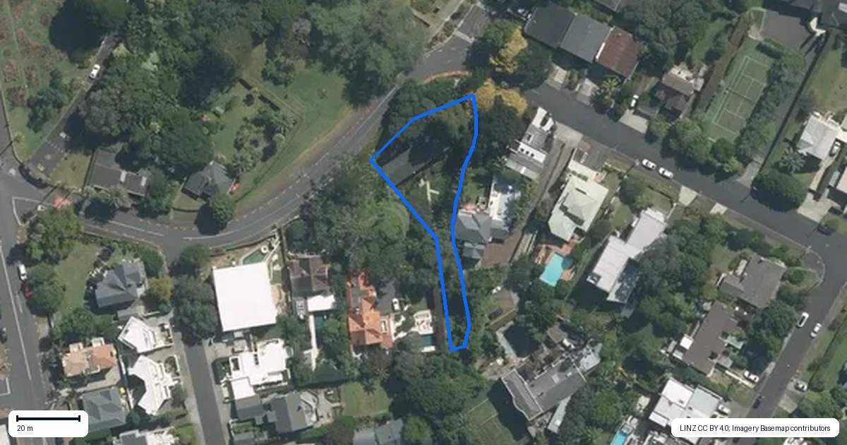 Property context map for 11 Judges Bay Road, Parnell, Auckland