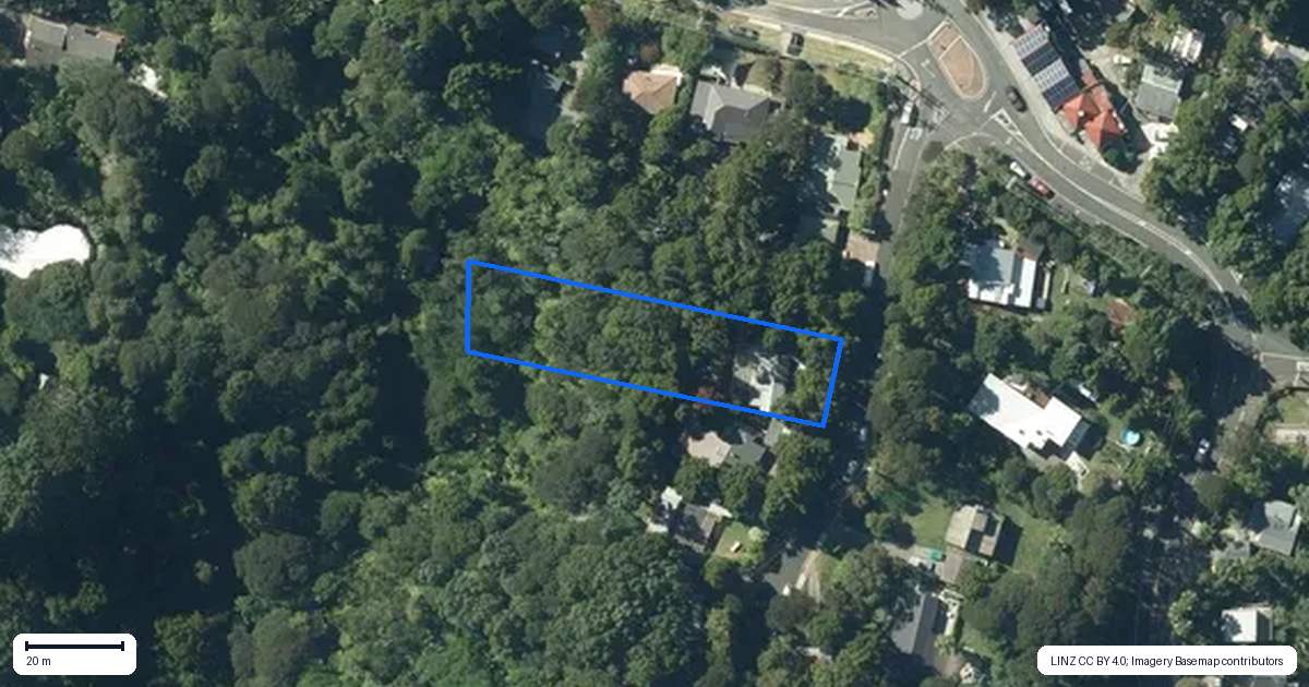 Property context map for 3 Minnehaha Avenue, Titirangi, Auckland