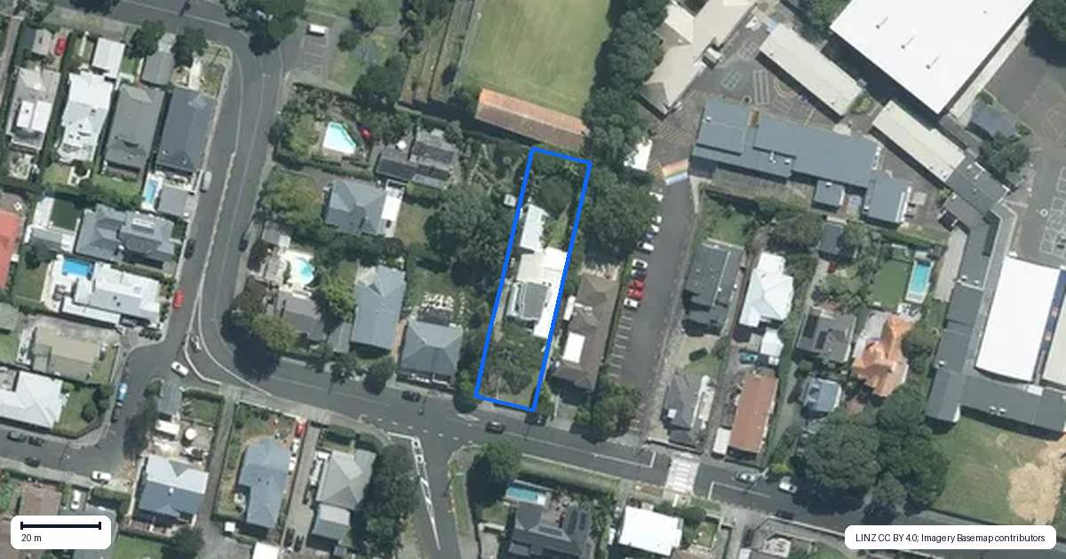 Property context map for 48 Disraeli Street, Epsom, Auckland