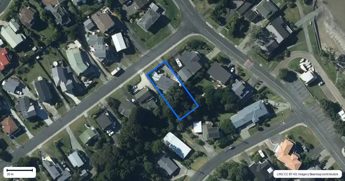 Property context map for 68 Mera Road, Algies Bay