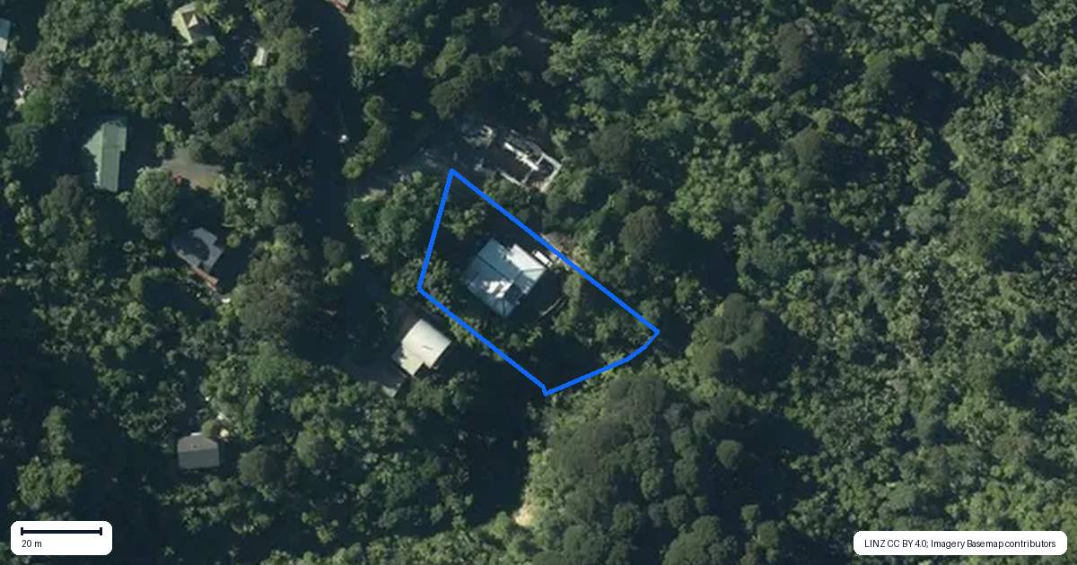 Property context map for 47 Rimu Road, Oratia, Auckland