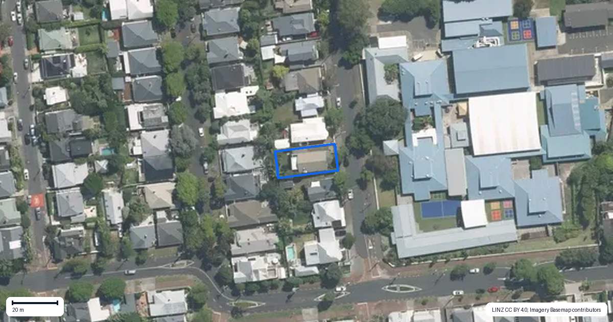 Property context map for 55 Clarence Street, Ponsonby, Auckland