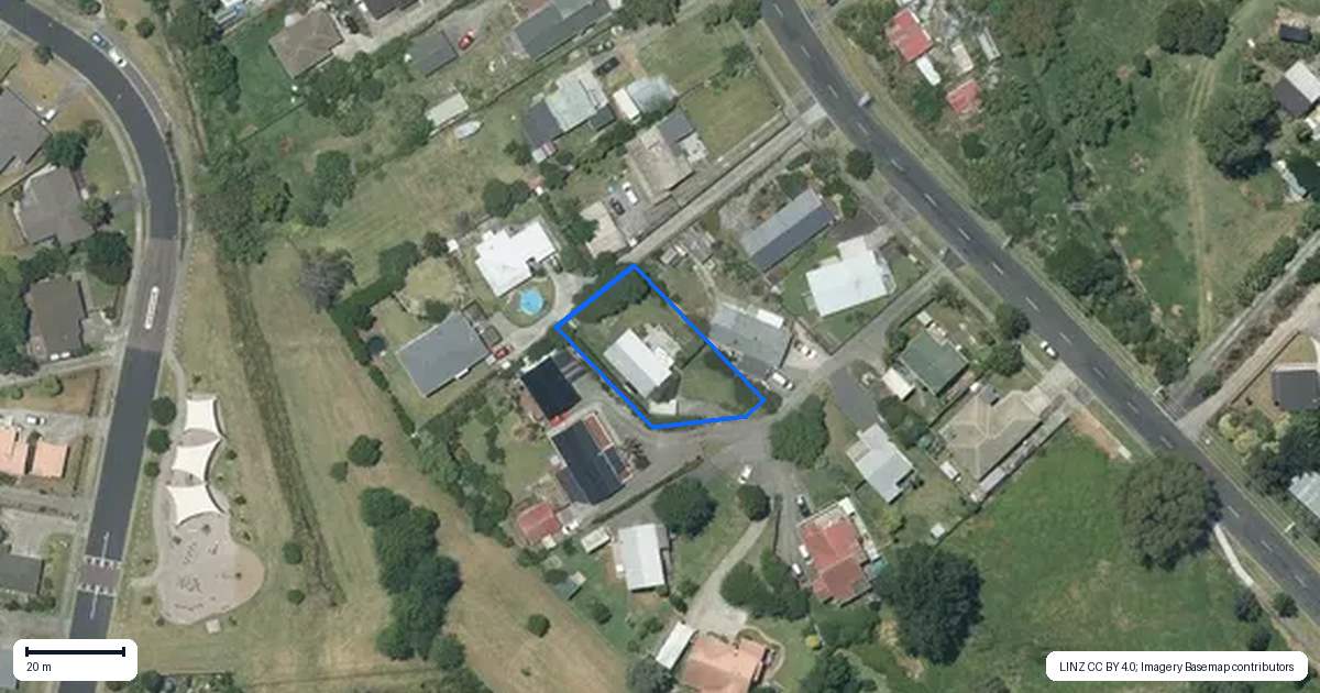 Property context map for 91 Awaroa Road, Helensville