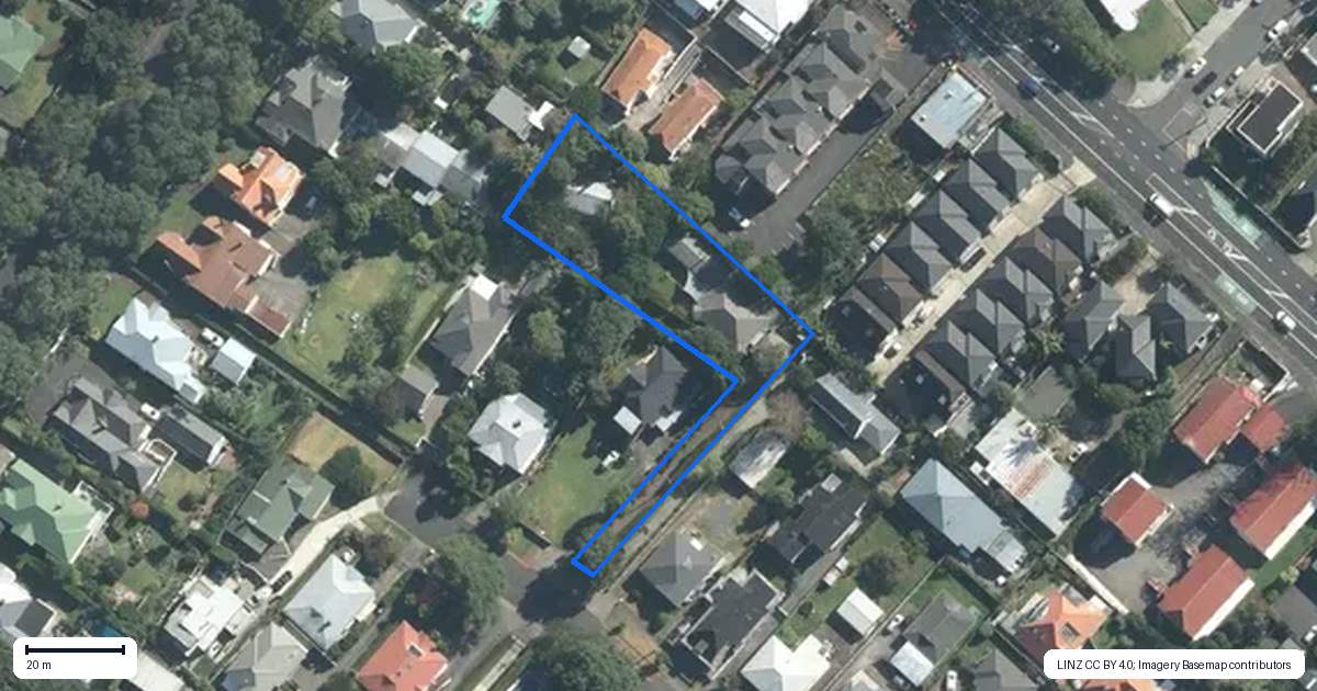 Property context map for 51A Tawera Road, Greenlane, Auckland