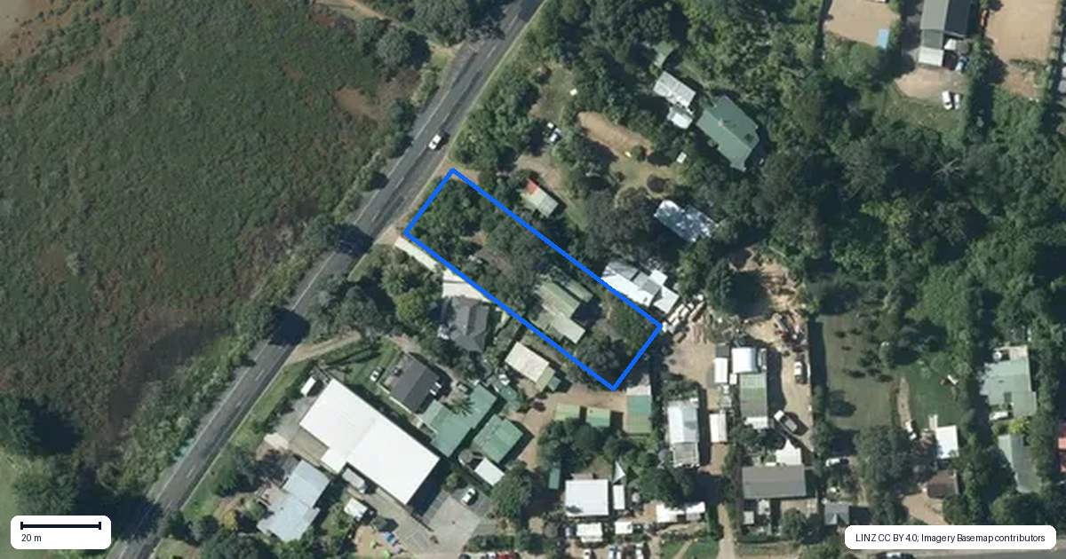 Property context map for 56 Wharf Road, Ostend, Waiheke Island