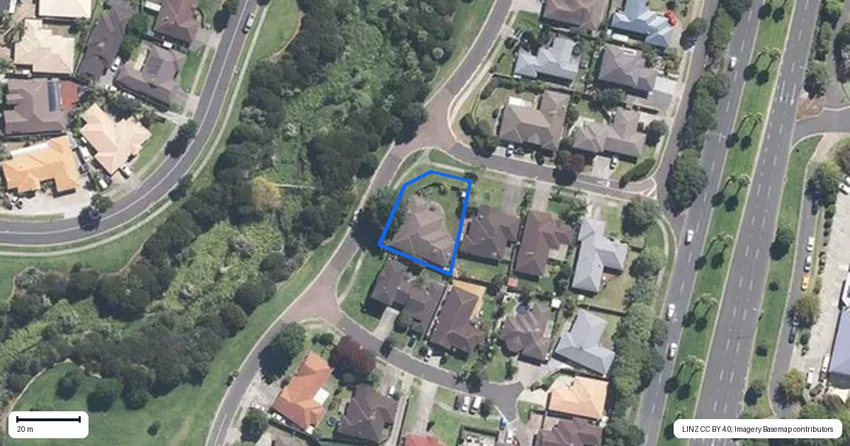 Property context map for 7 Kellaway Drive, East Tamaki, Auckland