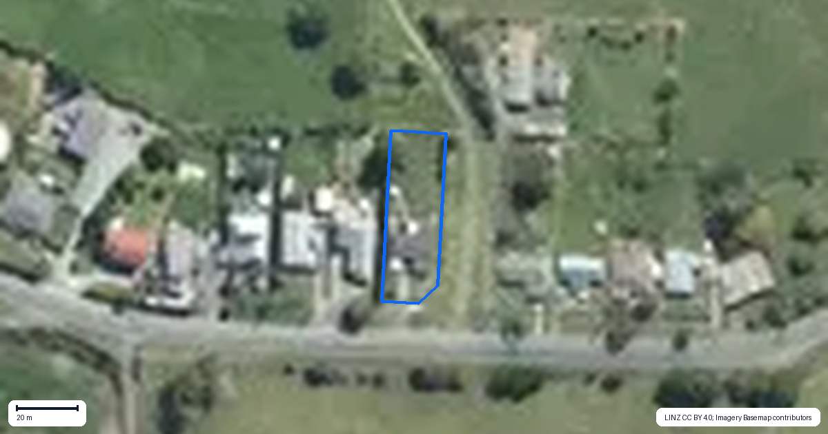 Property context map for 182 Port Albert Road, Wellsford