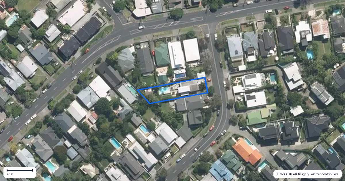Property context map for 38 Faulder Avenue, Westmere, Auckland
