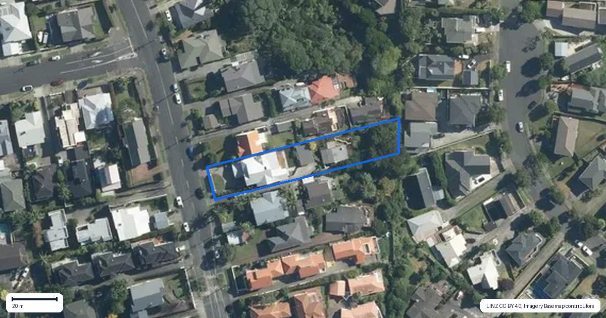 Property context map for 44 Koraha Street, Remuera, Auckland