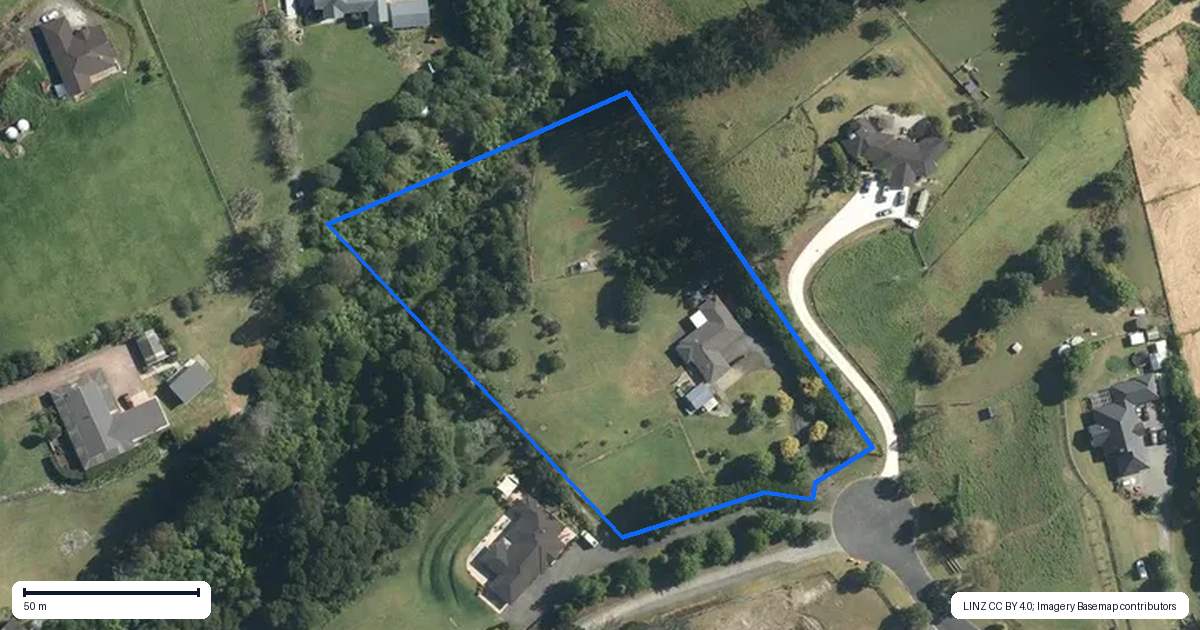 Property context map for 49 Terry Smyth Drive, Kumeu