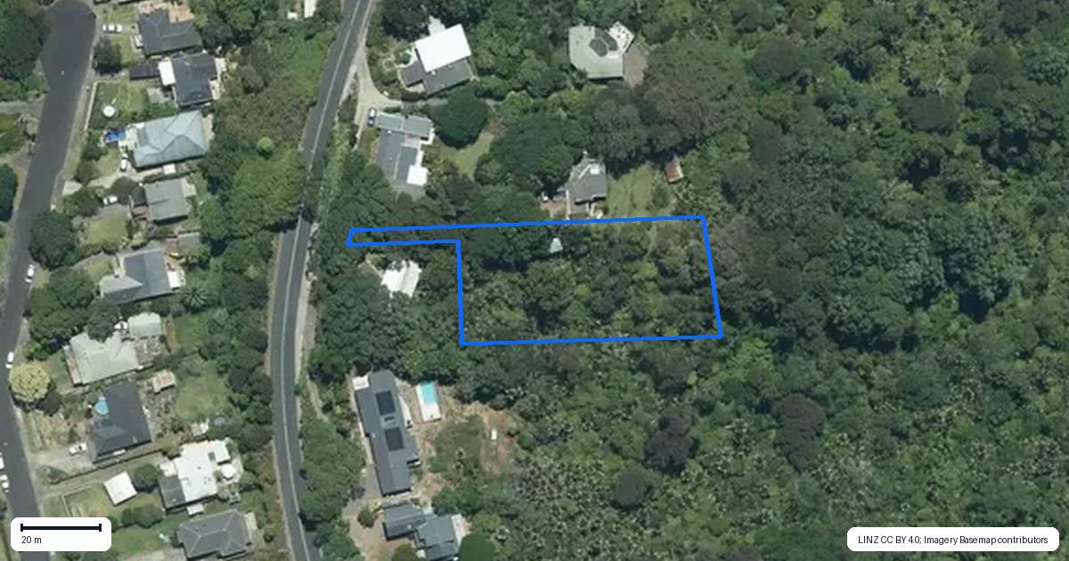Property context map for 636A South Titirangi Road, Titirangi, Auckland