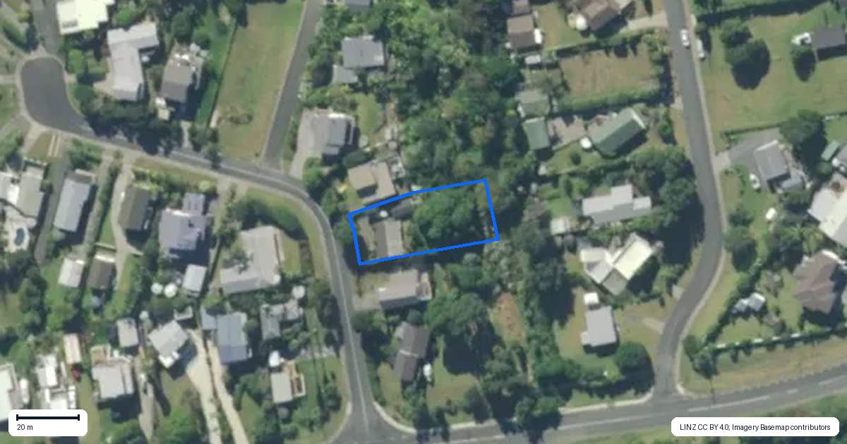 Property context map for 6 Taranui Place, Mangawhai Heads, Mangawhai