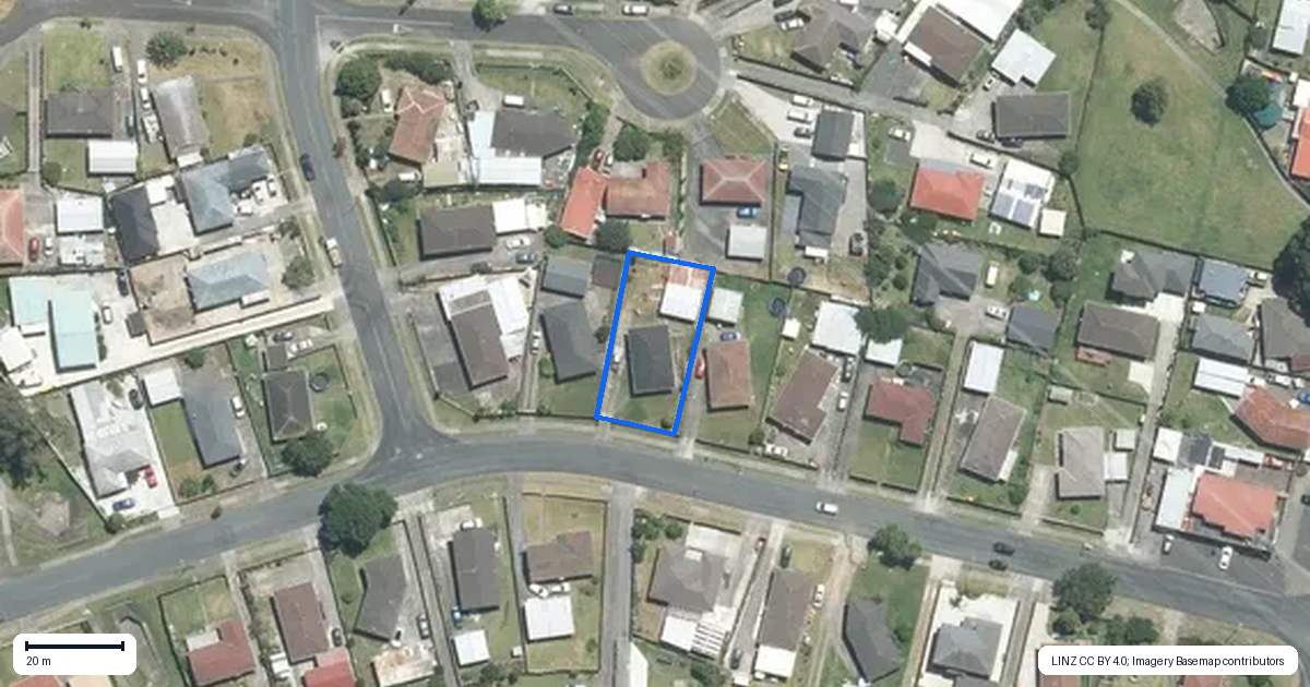 Property context map for 54 Israel Avenue, Clover Park, Auckland