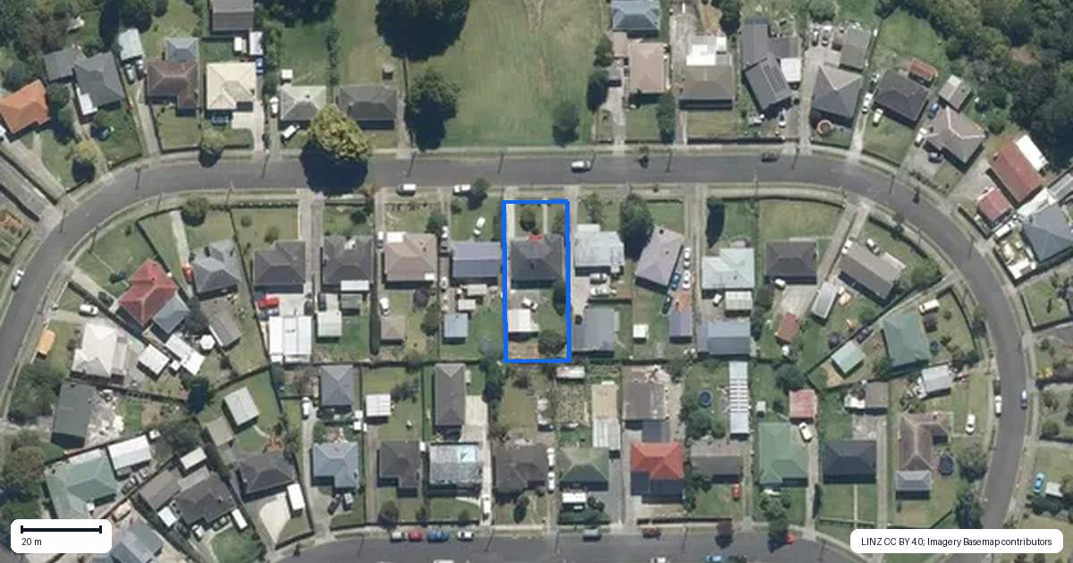 Property context map for 16 Antrim Crescent, Otara, Auckland
