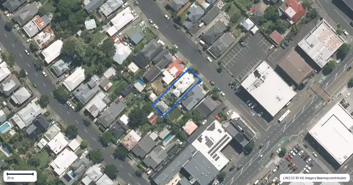 Property context map for 4 Sussex Street, Grey Lynn, Auckland