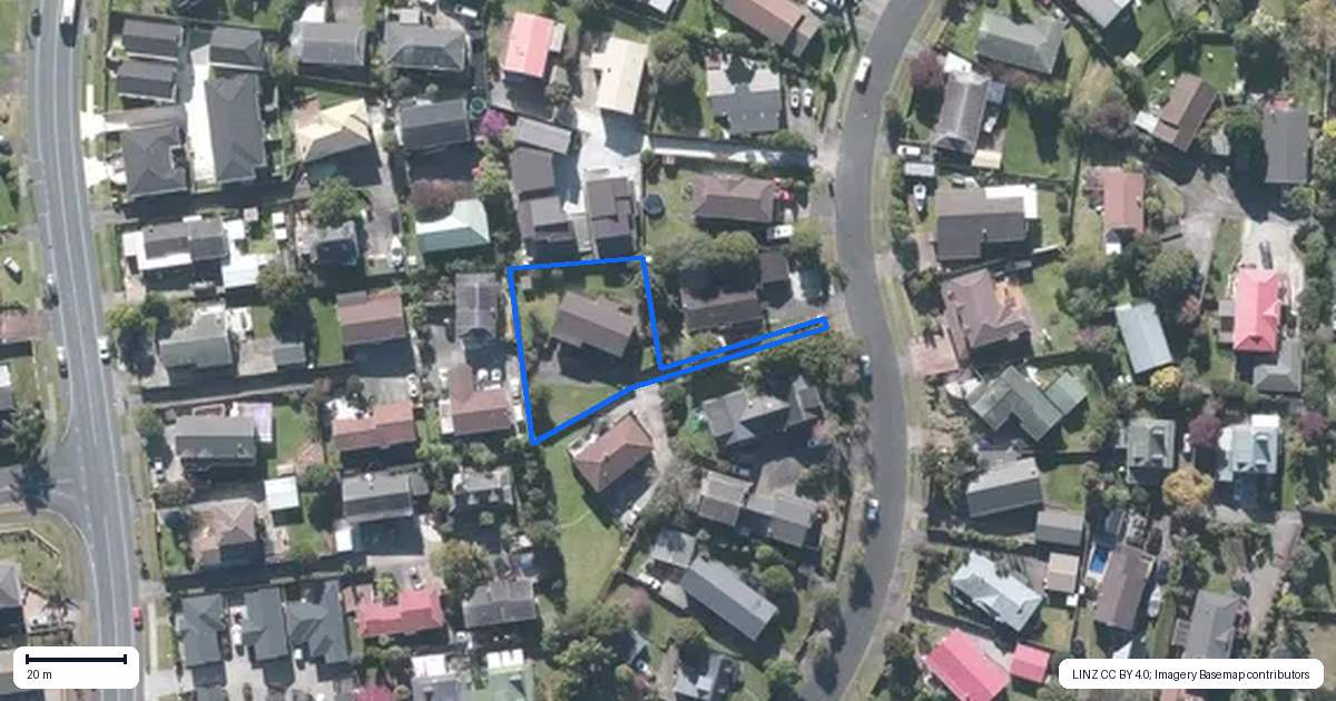 Property context map for 20 Sandgate Avenue, Botany Downs, Auckland