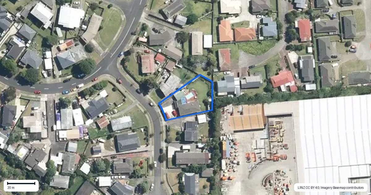 Property context map for 6 Sabi Place, Papatoetoe, Auckland