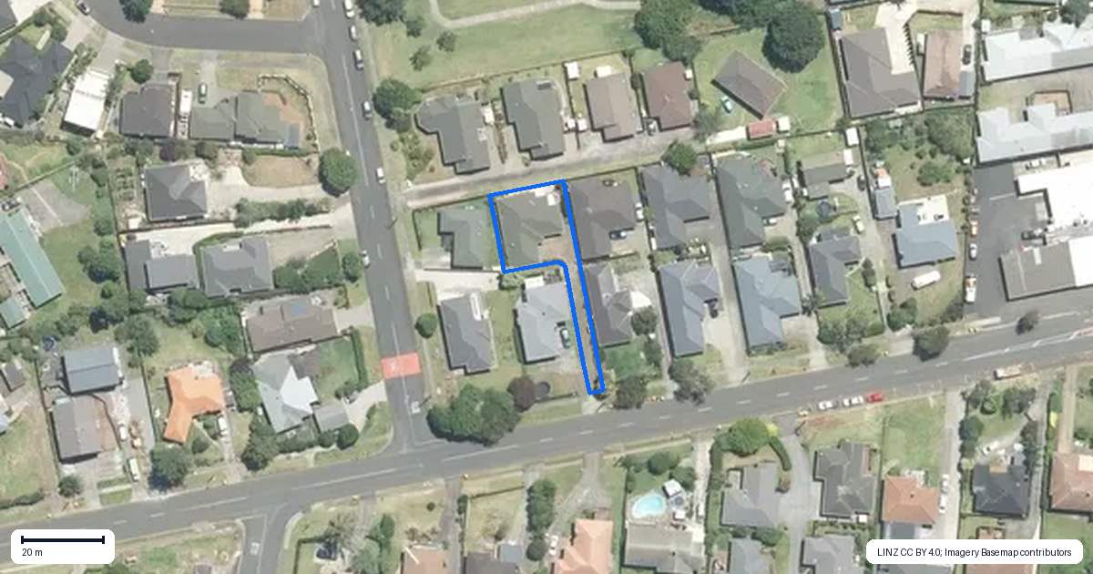 Property context map for 179A Kitchener Road, Pukekohe