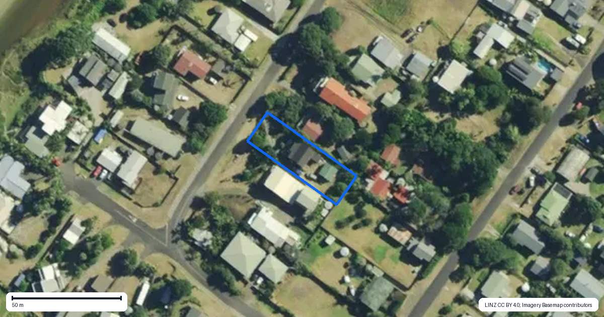 Property context map for 8 Korora Street, Ahipara, Kaitaia