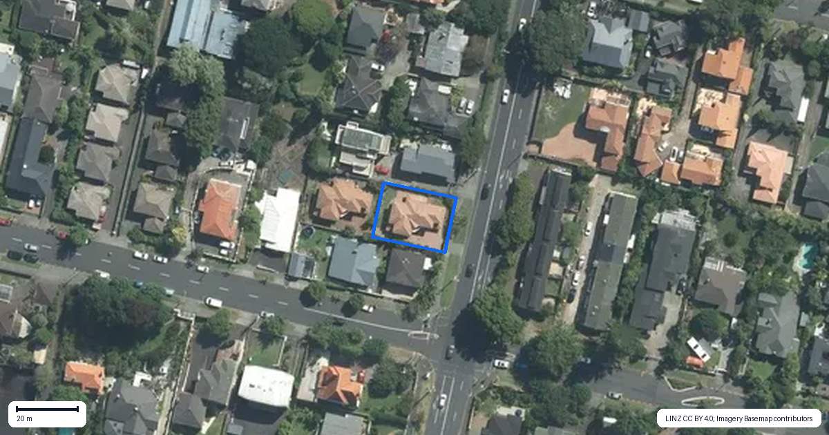 Property context map for 199 Gillies Avenue, Epsom, Auckland