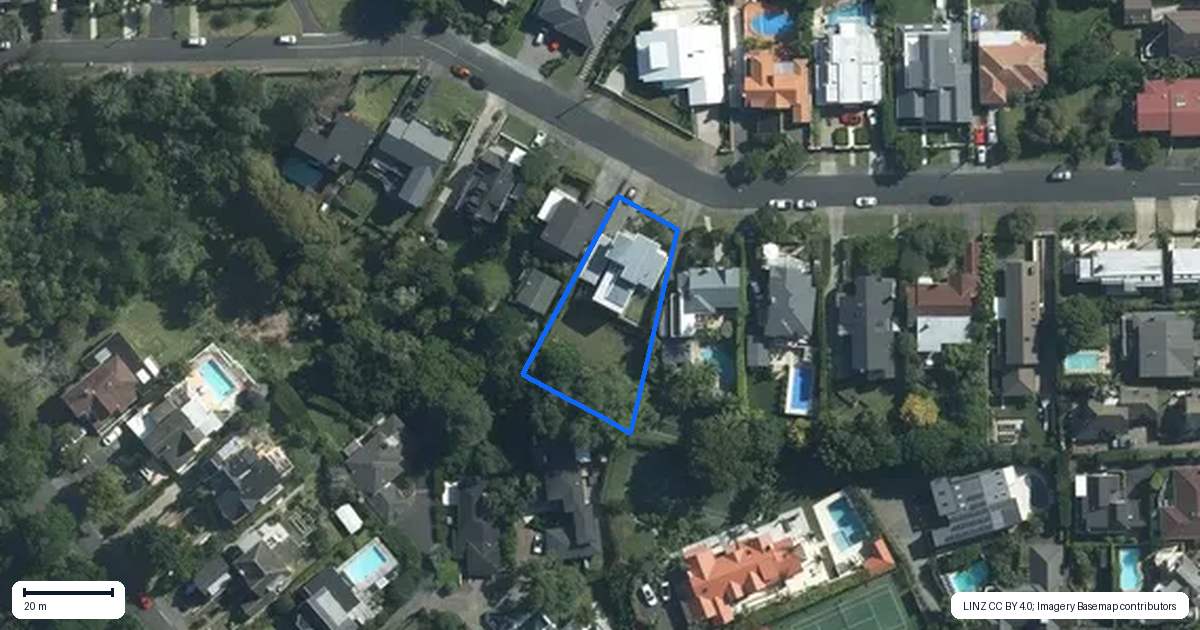 Property context map for 14 Woodside Crescent, Saint Heliers, Auckland