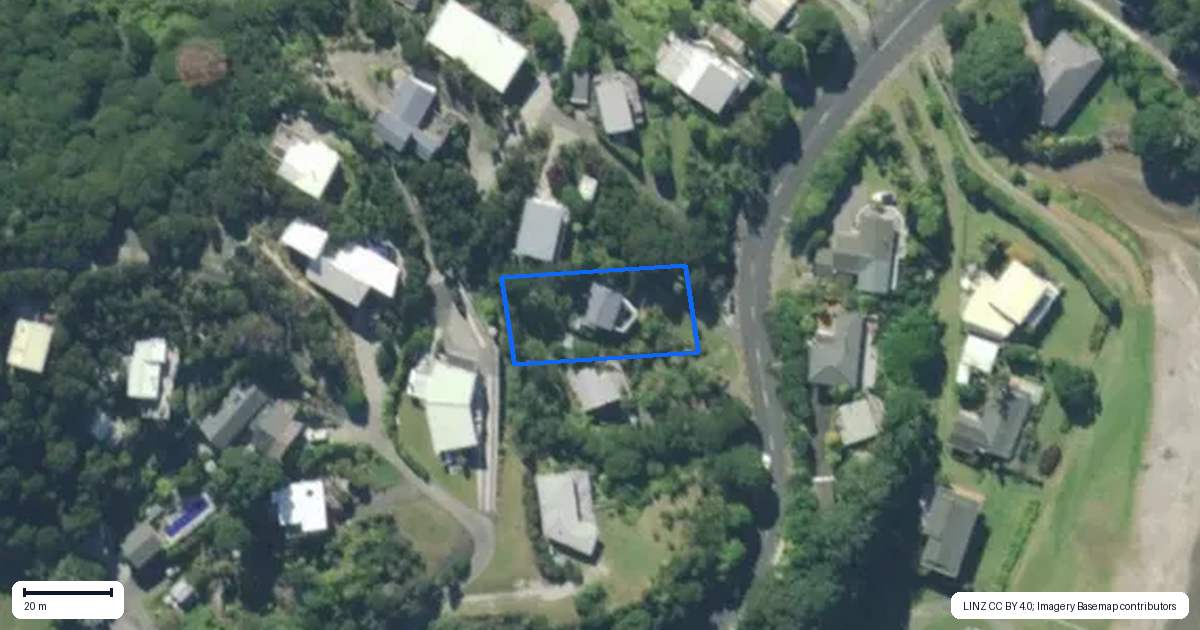 Property context map for 47 Wintle Street, Mangawhai Heads, Mangawhai