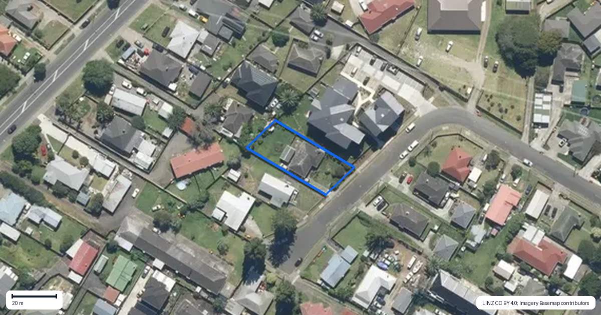 Property context map for 29 McBurney Place, Mangere East, Auckland