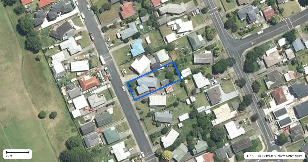 Property context map for 20 Eddowes Street, Manurewa, Auckland