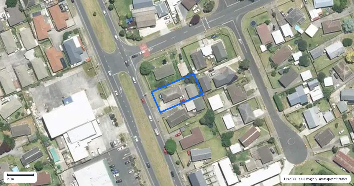 Property context map for 458 Roscommon Road, Clendon Park, Auckland