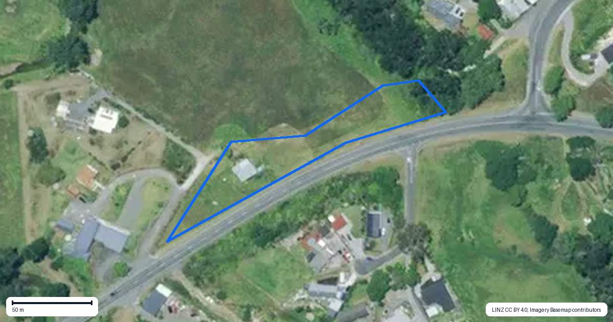 Property context map for 1972 Paparoa Valley Road, Paparoa