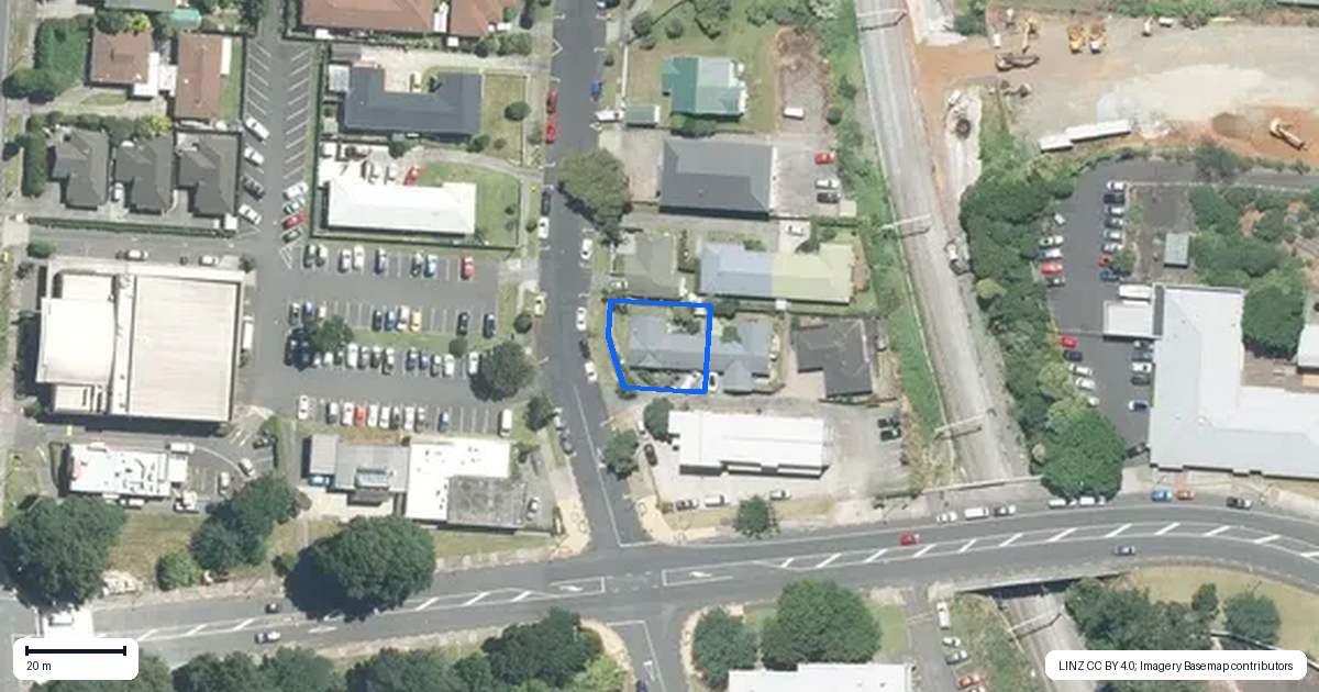 Property context map for 25A Hall Street, Pukekohe