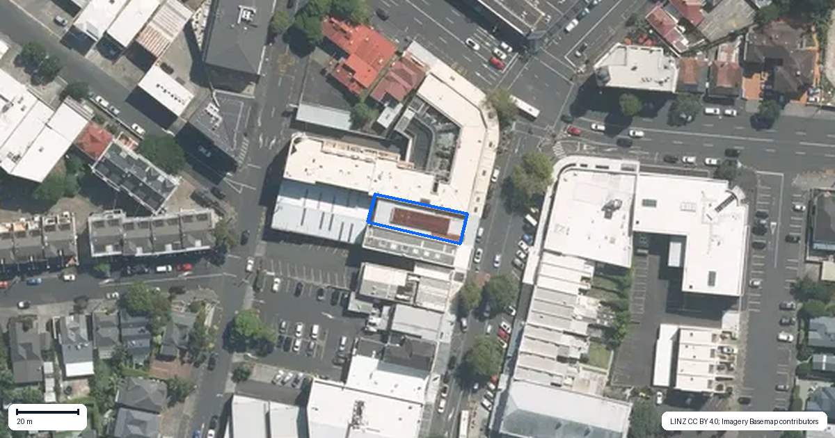 Property context map for 342 Ponsonby Road, Ponsonby, Auckland
