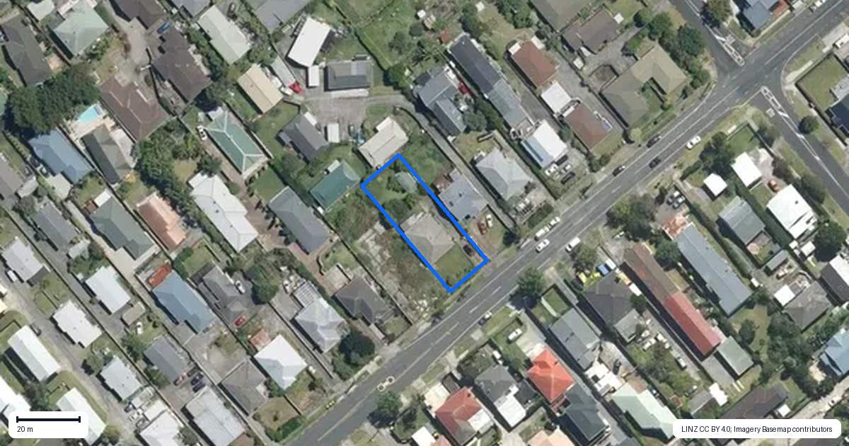 Property context map for 91 Hutchinson Avenue, New Lynn, Auckland