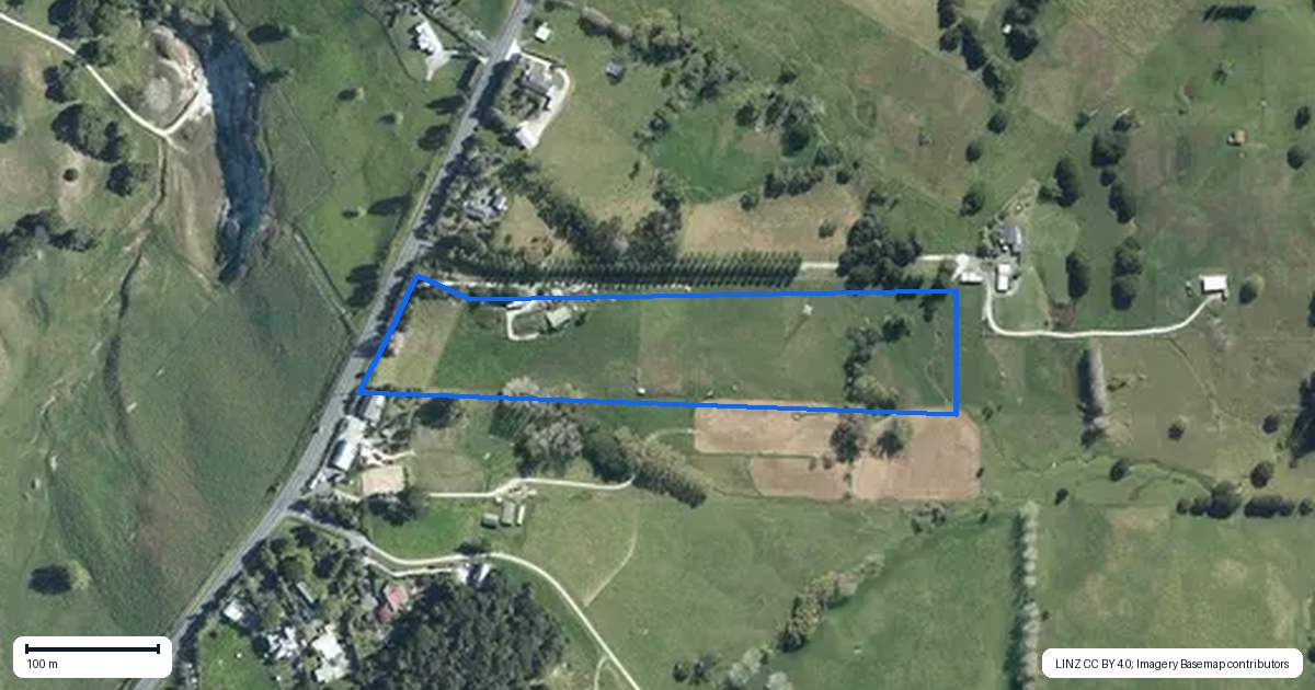Property context map for 407 Port Albert Road, Wellsford