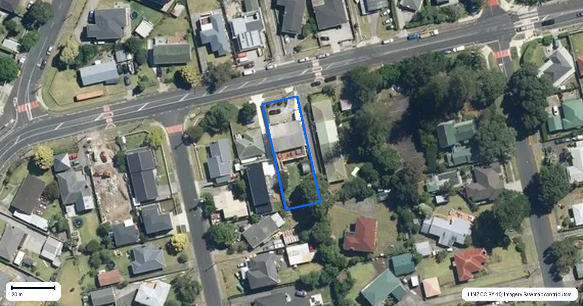 Property context map for 61 Church Road, Mangere Bridge, Auckland