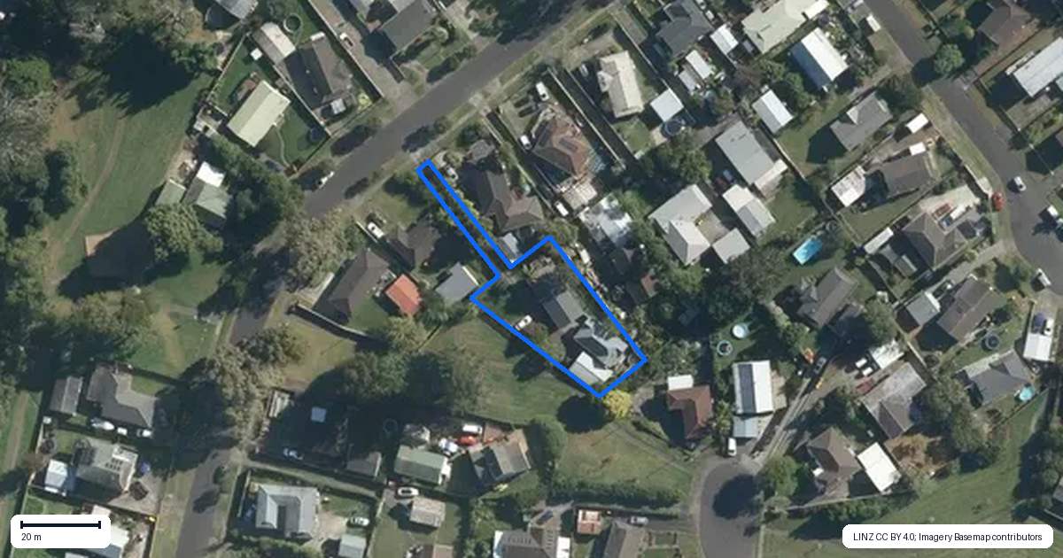 Property context map for 43 Urlich Drive, Ranui, Auckland