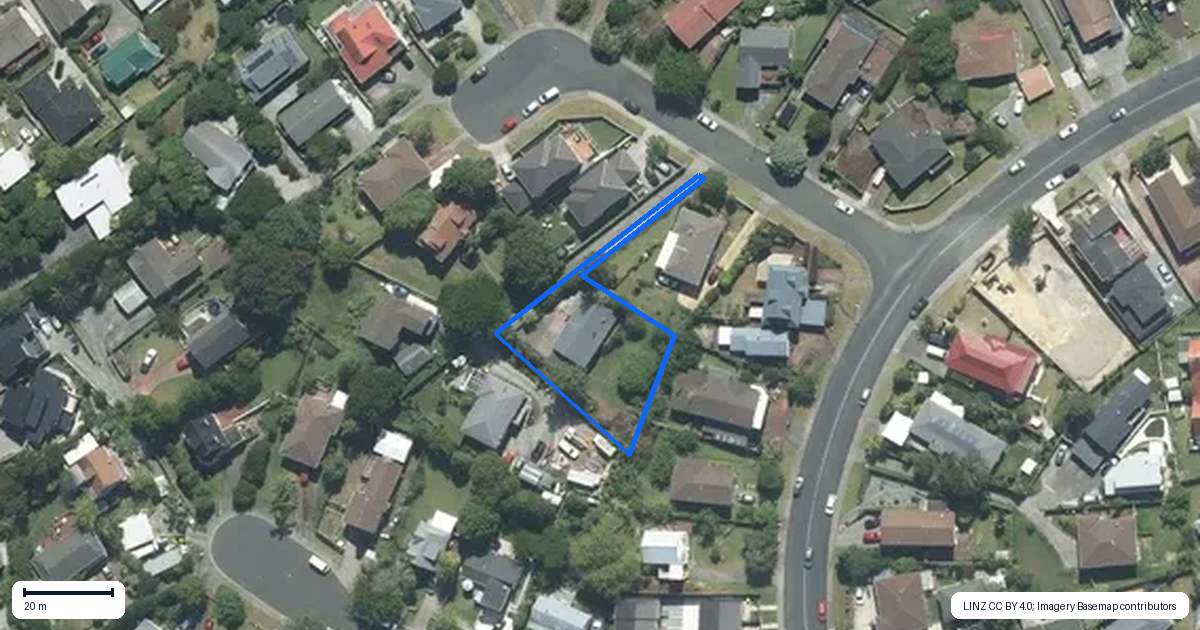Property context map for 6 Tableau Place, Totara Vale, Auckland