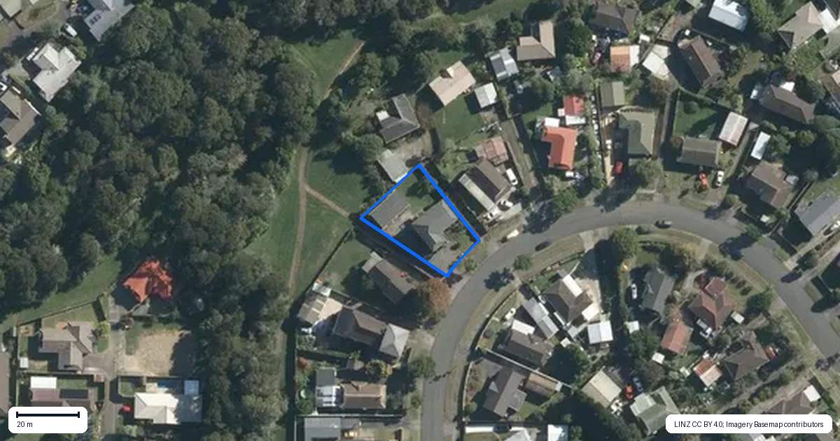 Property context map for 34 Arodella Crescent, Ranui, Auckland