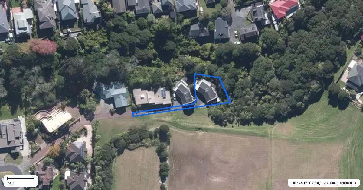 Property context map for 22A Belvedere Court, West Harbour, Auckland