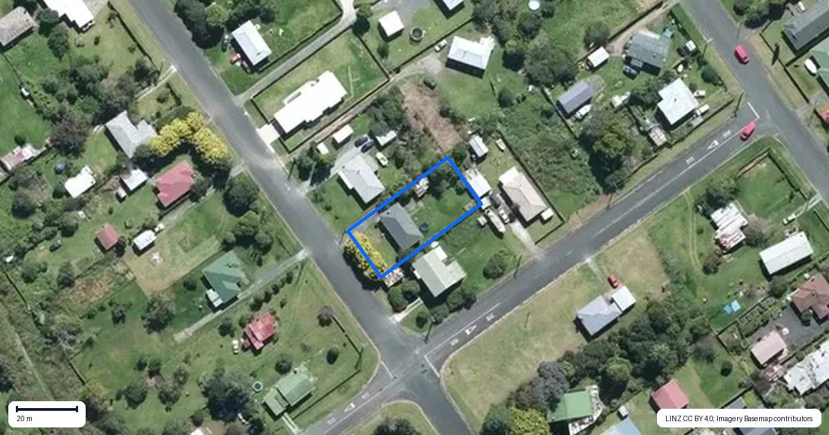 Property context map for 10 Massey Street, Moerewa