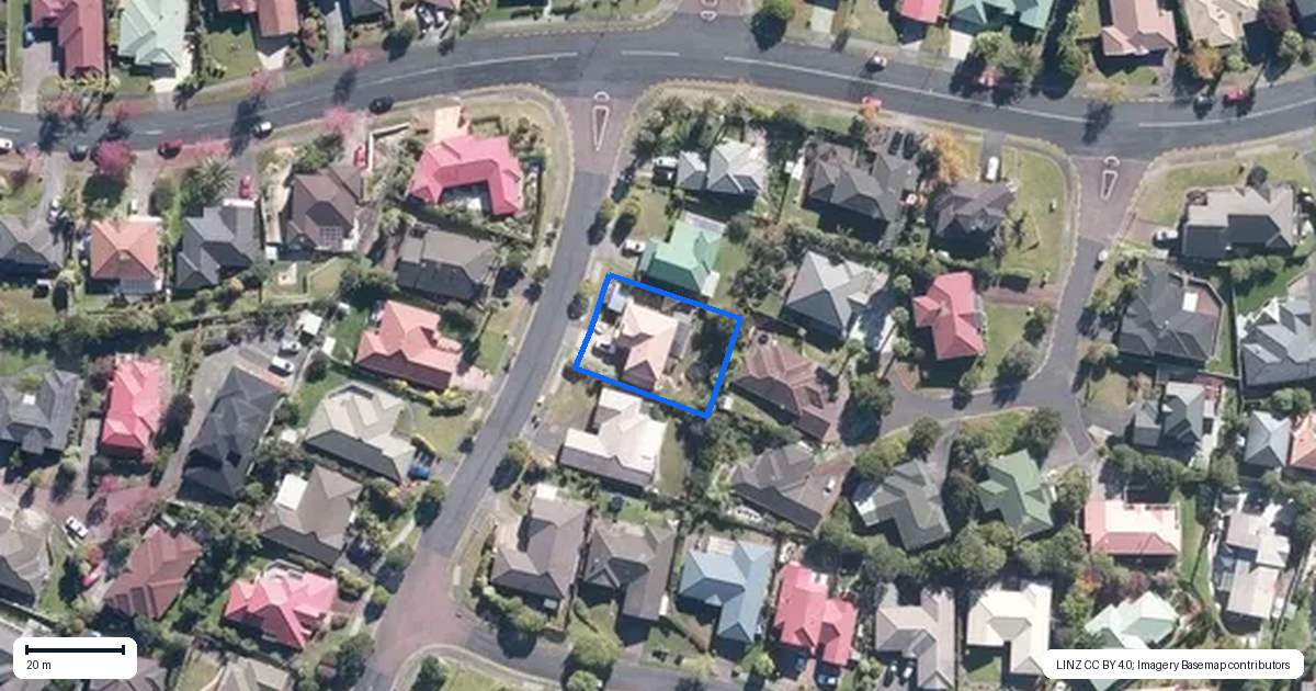 Property context map for 6 Lorikeet Place, Unsworth Heights, Auckland