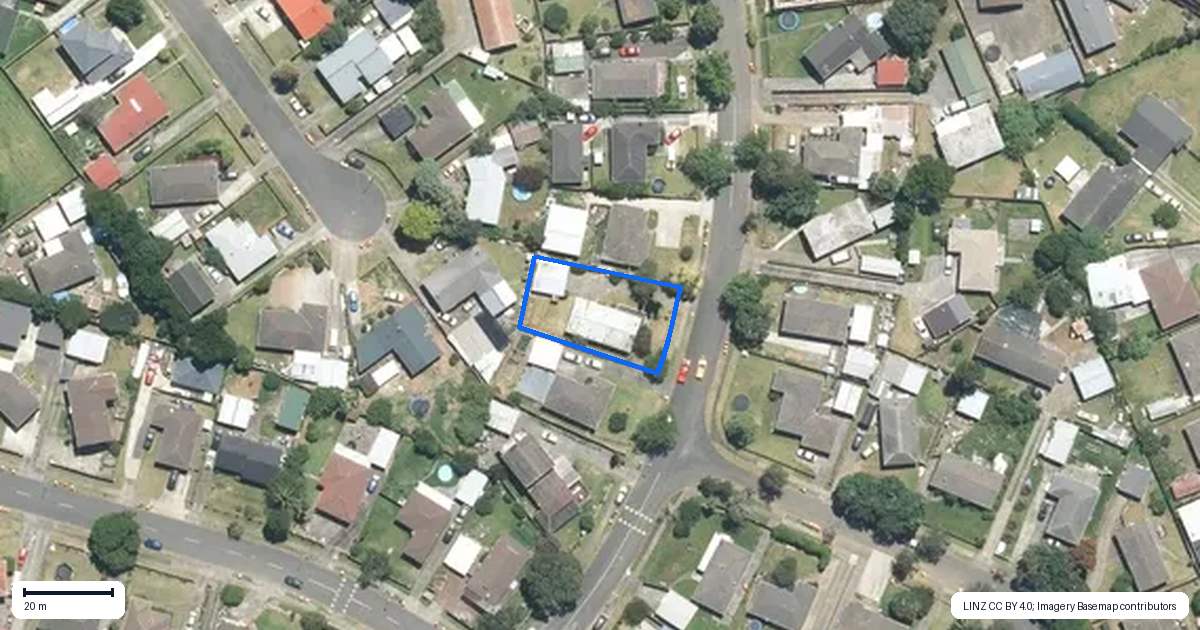 Property context map for 25 Smedley Street, Manurewa, Auckland