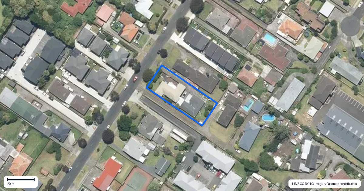 Property context map for 1/17 Central Avenue, Papatoetoe, Auckland