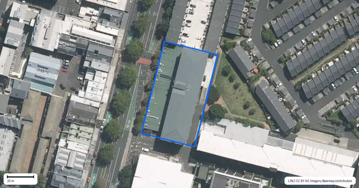 Property context map for G4/160 Symonds Street, Eden Terrace, Auckland