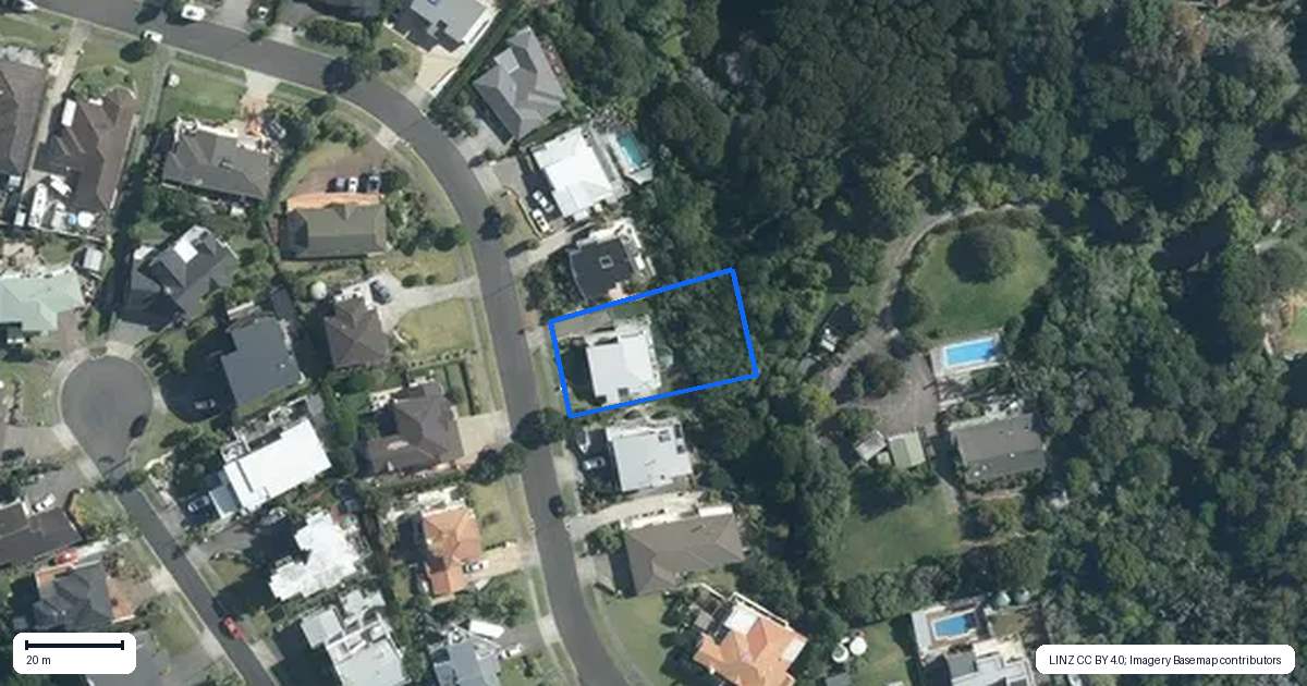 Property context map for 23 Omana Heights Drive, Maraetai, Auckland