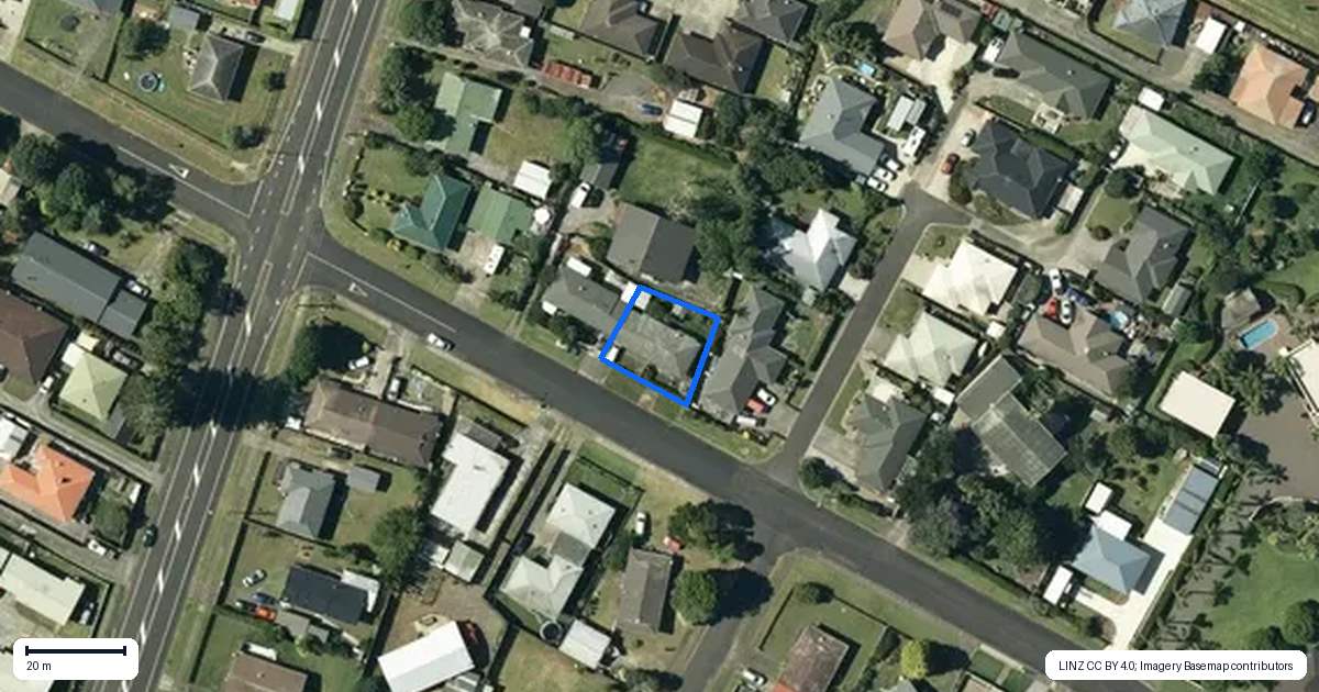 Property context map for 1B Kowhai Street, Tuakau