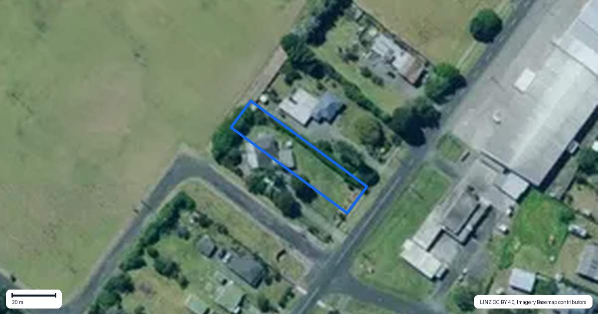 Property context map for 17 Logan Street, Dargaville