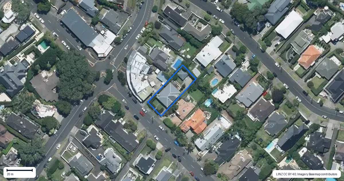 Property context map for 80 Benson Road, Remuera, Auckland