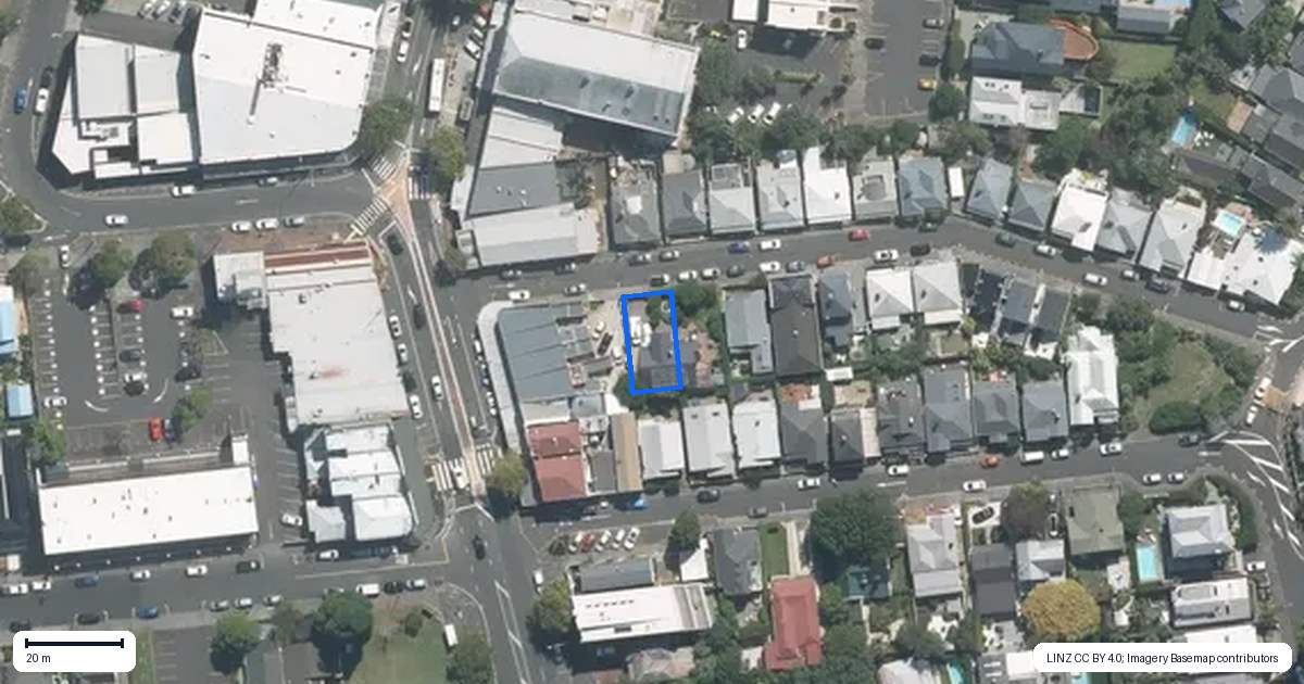 Property context map for 1 Renall Street, Freemans Bay, Auckland