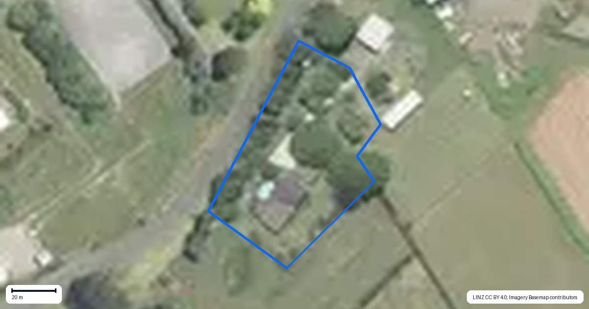 Property context map for 851 Upper Queen Street, Pukekohe